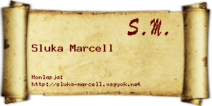 Sluka Marcell névjegykártya